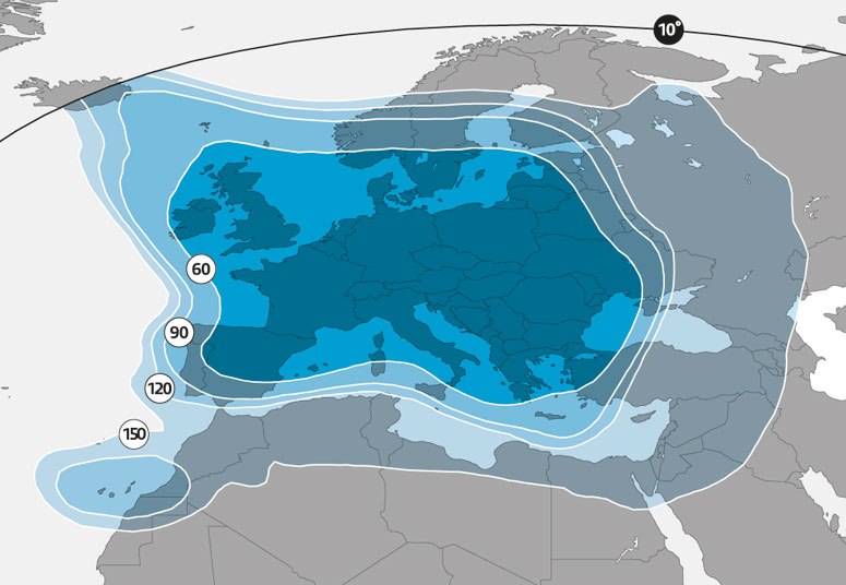 Ontvangst ASTRA 3 in Tunesië, footprint? - Algemene vragen - Sat4all - Alles over Satelliet TV, Ziggo en Telenet!
