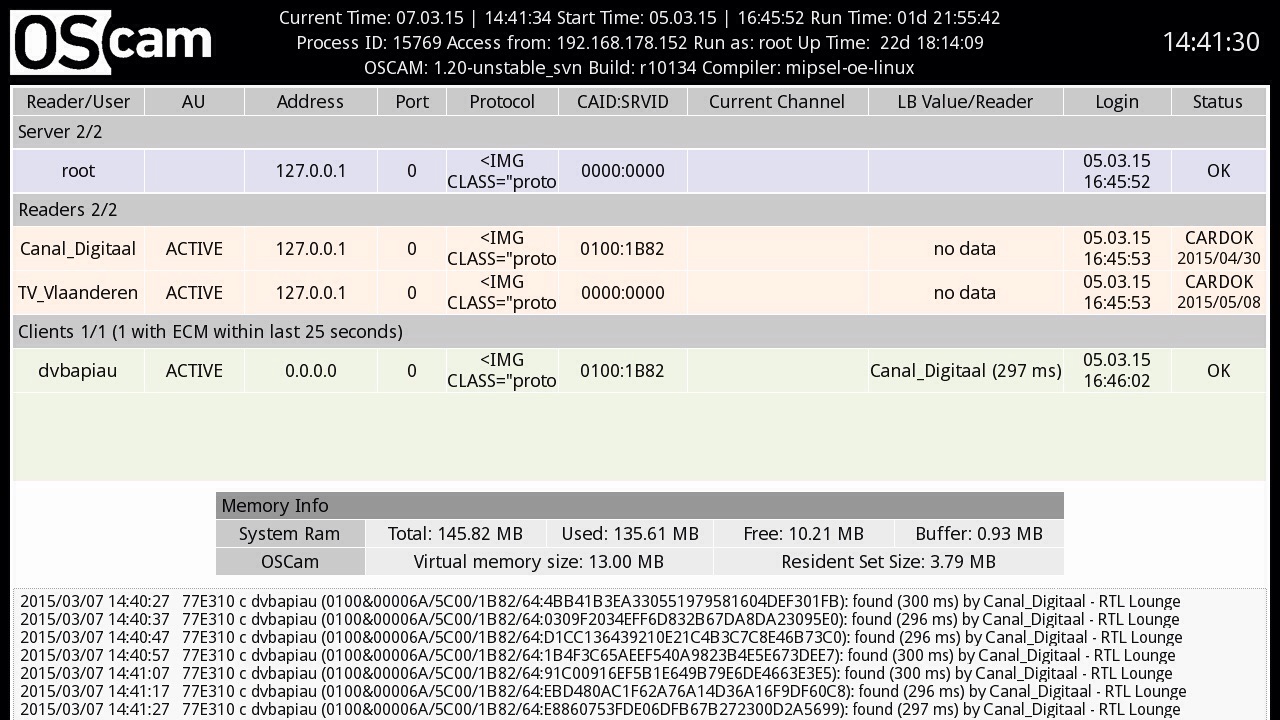 Размер set. OSCAM. Протокол cccam для OSCAM. • Эмулятор OSCAM для протокола Newcamd. OSCAM для cam ci Openbox.