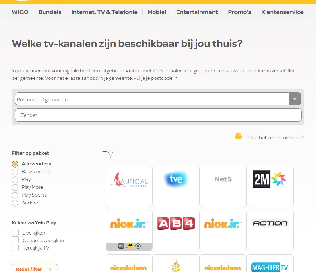 ZENDERLIJST TELENET DIGITAL TV DOWNLOAD ZENDERLIJST TELENET DIGITAL TV DOWNLOAD