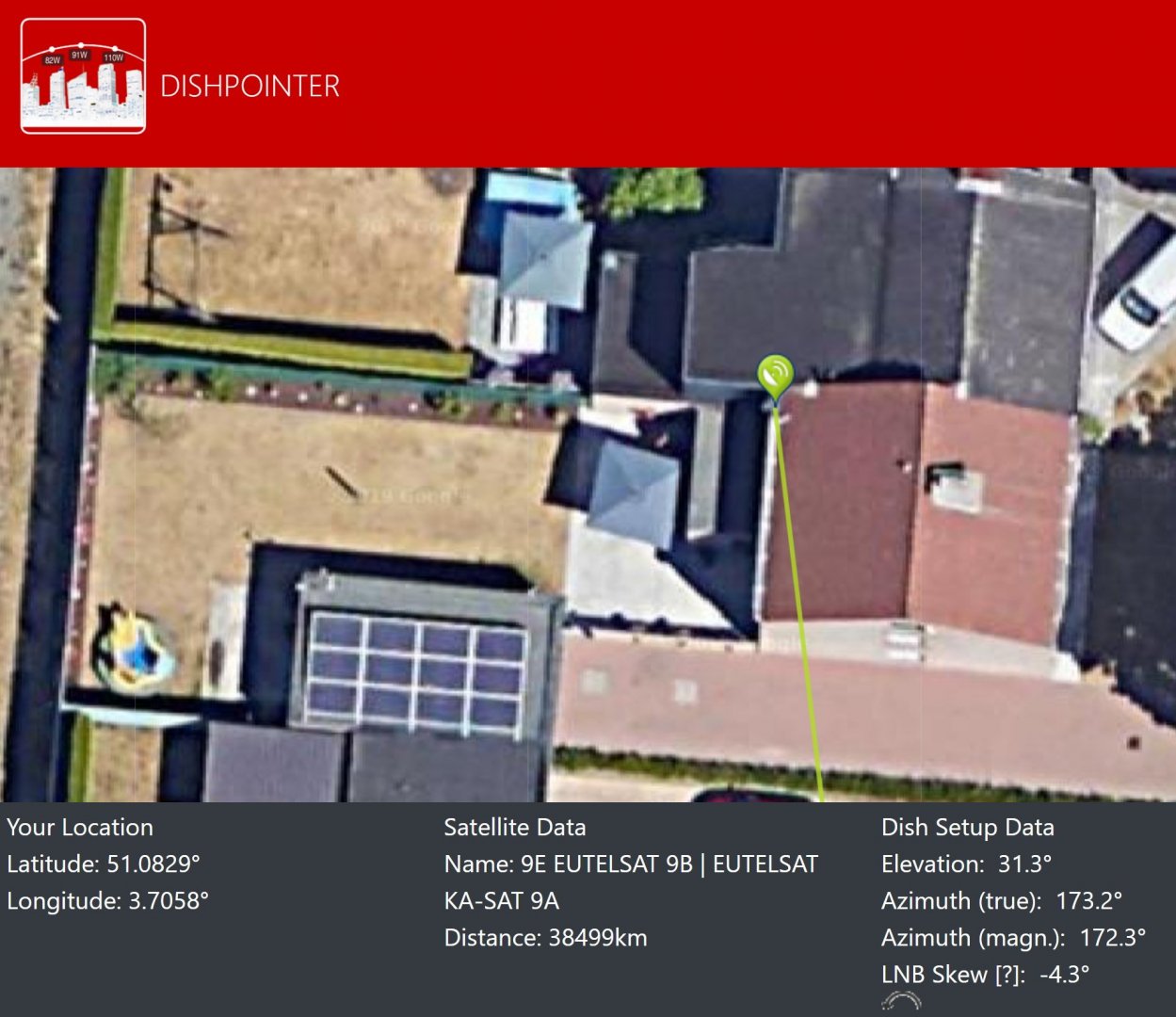 Dishpointer Schotel naar Eutelsat 9B op 9E.jpg