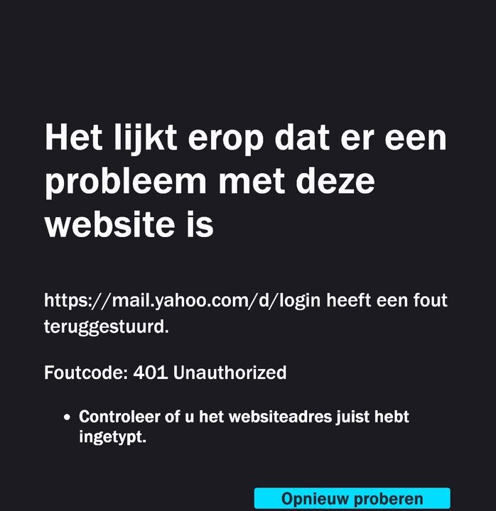yahoo mail login Foutcode 401 Unauthorized.jpg
